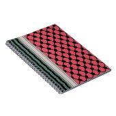 パレスチナのスイカハッタケフィエクフィヤフォーク ノートブック (右側)