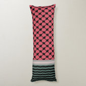 パレスチナのスイカハッタケフィエクフィヤフォーク ボディピロー (裏面 (縦))