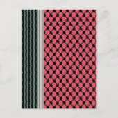 パレスチナのスイカハッタケフィエクフィヤフォーク ポストカード (正面)