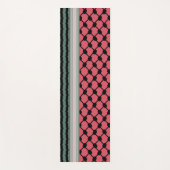 パレスチナのスイカハッタケフィエクフィヤフォーク ヨガマット (正面)