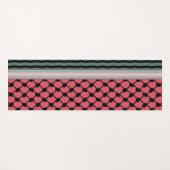 パレスチナのスイカハッタケフィエクフィヤフォーク ヨガマット (正面(横))