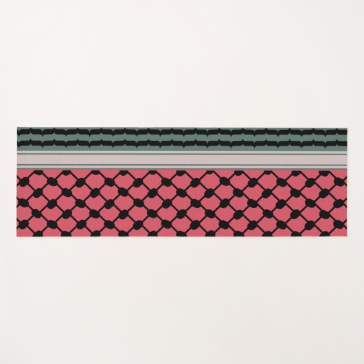 パレスチナのスイカハッタケフィエクフィヤフォーク ヨガマット (正面(横))