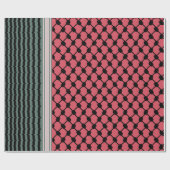 パレスチナのスイカハッタケフィエクフィヤフォーク ラッピングペーパー (フラット)