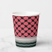 パレスチナのスイカハッタケフィエクフィヤフォーク 紙コップ (左)