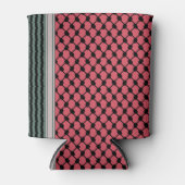 パレスチナのスイカハッタケフィエクフィヤフォーク 缶クーラー (正面)