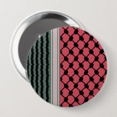 パレスチナのスイカハッタケフィエクフィヤフォーク 缶バッジ (正面&裏面)