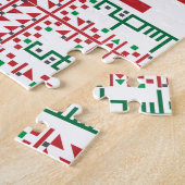 パレスチナのタスリーズクロスステッチ刺繍アートデ ジグソーパズル (側面)