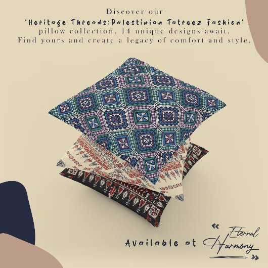 パレスチナのタスリーズファッション装飾用クッション13 クッション