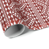 パレスチナのタトレズプリントインレッドラッピング紙 ラッピングペーパー (ロールコーナー)