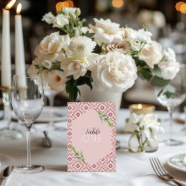 パレスチナのタトレーズ（赤） テーブルナンバー