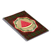 パレスチナのタドレズとオリーブプレートのスイカ ノートブック (右側)