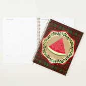 パレスチナのタドレズとオリーブプレートのスイカ プランナー手帳 (ディスプレー)