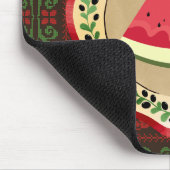 パレスチナのタドレズとオリーブプレートのスイカ マウスパッド (コーナー)