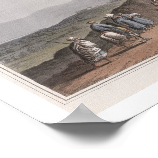 パレスチナのベツレヘム主要部の見解 ポスター (角)