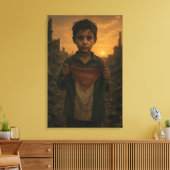 パレスチナのレジリエンスのキャンバス印刷 キャンバスプリント (インサイチュ (リビング))