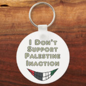 パレスチナの不作為は支持しない キーホルダー (裏面)
