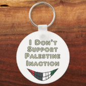 パレスチナの不作為は支持しない キーホルダー (正面)