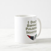 パレスチナの不作為は支持しない コーヒーマグカップ (正面右)