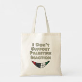 パレスチナの不作為は支持しない トートバッグ (裏面)