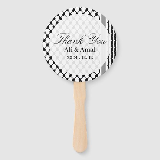 パレスチナの八田ケフィエさん結婚は ハンドファン (正面)