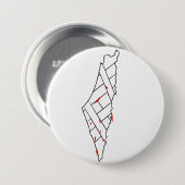 パレスチナの出血地図を救え - パレスチナに自由を 缶バッジ (正面&裏面)