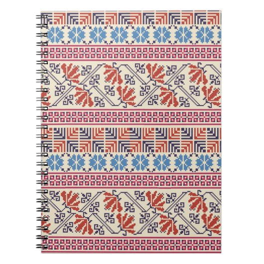パレスチナの刺繍パターン ノートブック (正面)