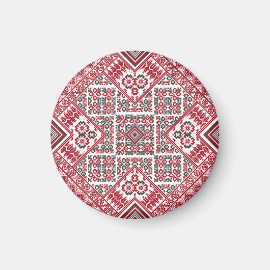 パレスチナの刺繍パターン マグネット (正面)