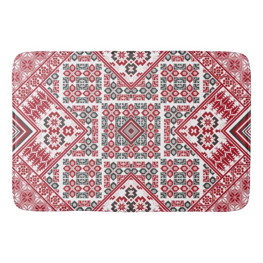 パレスチナの刺繍パターン 2 バスマット (正面)