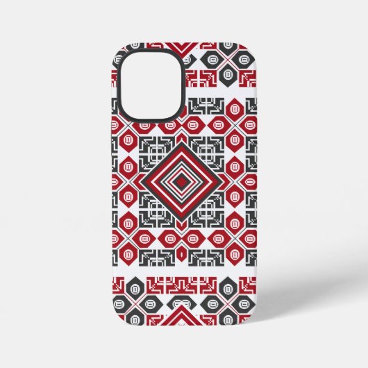パレスチナの刺繍パターン 2 iPhoneケース (裏面)