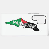 パレスチナの地図に掲載されている無料パレスチナ国旗 SAMSUNG GALAXYケース (裏面横)