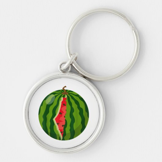 パレスチナの地図スイカのアラビア書道 キーホルダー (正面)