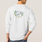 パレスチナの声 - 人類は正義のために泣くT Tシャツ (裏面)