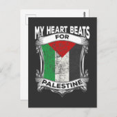 パレスチナの心 ガザ 平和 パレスチナの根 ポストカード (正面/裏面)