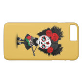 パレスチナの旗のギターを演奏している砂糖のスカルの女の子 Case-Mate iPhoneケース (裏面(横))