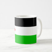 パレスチナの旗のマグ コーヒーマグカップ (正面右)