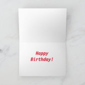 パレスチナの旗の誕生日カード シーズンカード (内部)