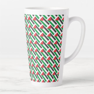 パレスチナの旗 フリーパレスチナ オリジナル カフェラテマグ
