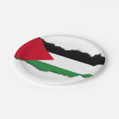 パレスチナの旗 ペーパープレート (アングル)