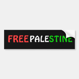 パレスチナの自由なバンパーステッカー バンパーステッカー