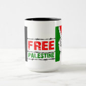 パレスチナの自由なマグ マグカップ (中央)