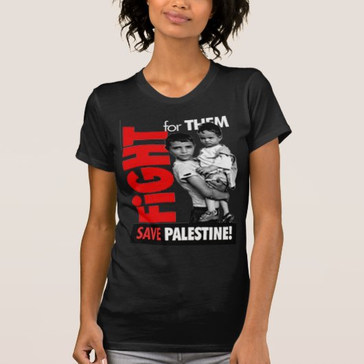 パレスチナの自由なTシャツ Tシャツ (正面)