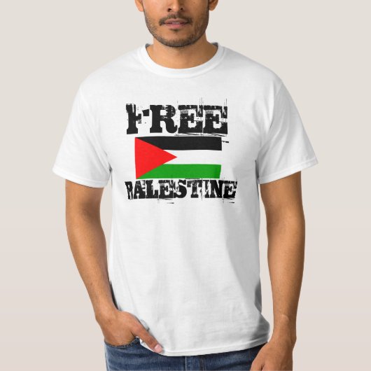 パレスチナの自由なTシャツ Tシャツ (正面)