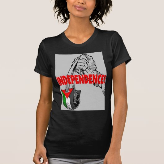 パレスチナの自由なTシャツ Tシャツ (正面)