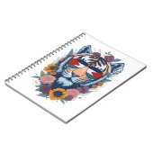 パレスチナの虎 – パレスチナ国旗 ノートブック (左側)