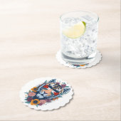 パレスチナの虎 – パレスチナ国旗 ペーパーコースター (インサイチュ)