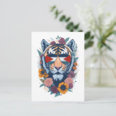 パレスチナの虎 – パレスチナ国旗 ポストカード (スタンド正面)