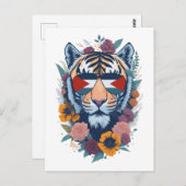 パレスチナの虎 – パレスチナ国旗 ポストカード (正面/裏面)