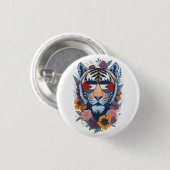 パレスチナの虎 – パレスチナ国旗 缶バッジ (正面&裏面)