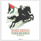 パレスチナの車のシール,パレスチナ国旗のデカール, G シール (シート)