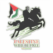 パレスチナの車のシール，パレスチナ国旗のデカール, G シール (正面)